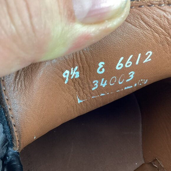 Allen Edmonds Carlsbad Mens 9.5E Leather Weave Penny Loafers Slip On Dress Shoes - Picture 13 of 14